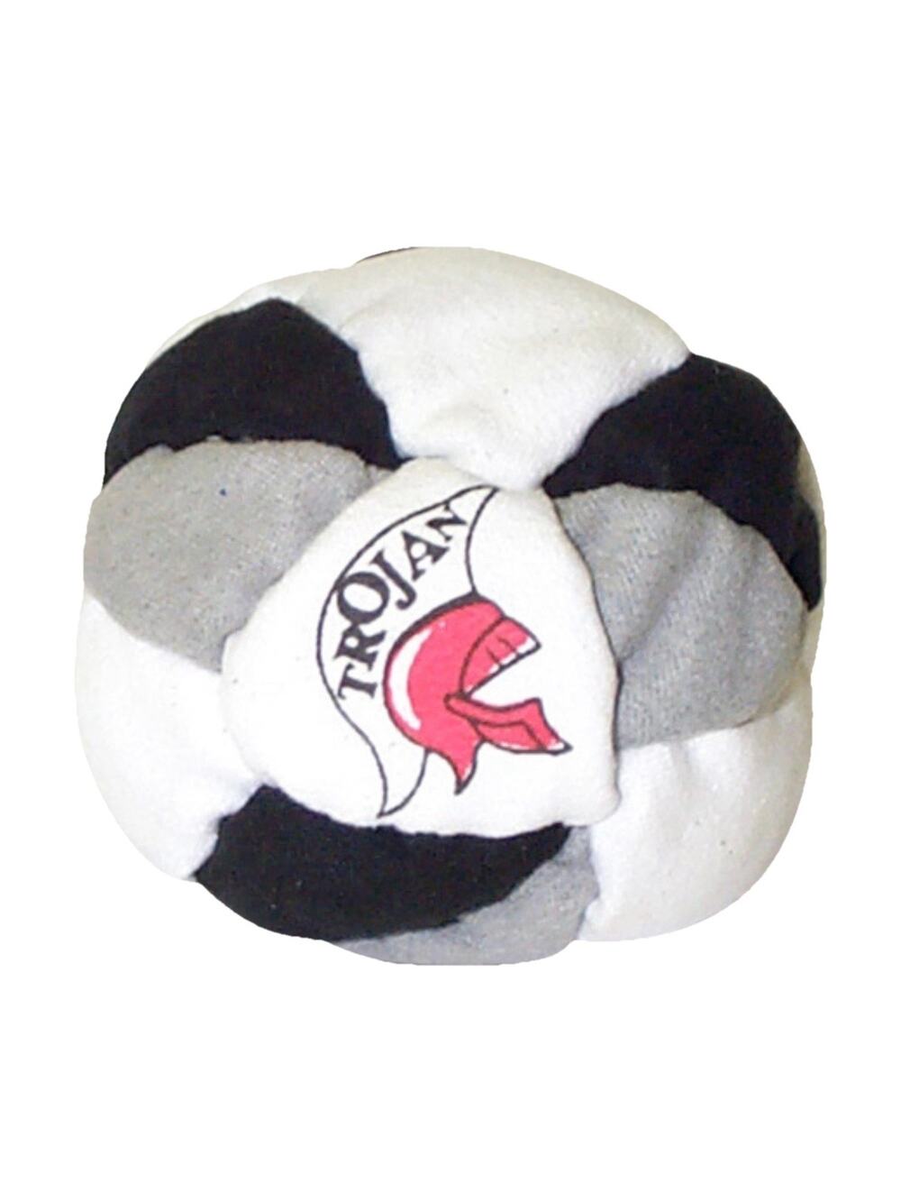🔥World Footbag Trojan Hacky Sack Black/White/Gray BNWT🔥